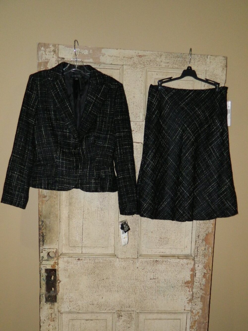 Anne Klein Tweed 2 pc Skirt Suit Outfit Sz  (CL BIN)